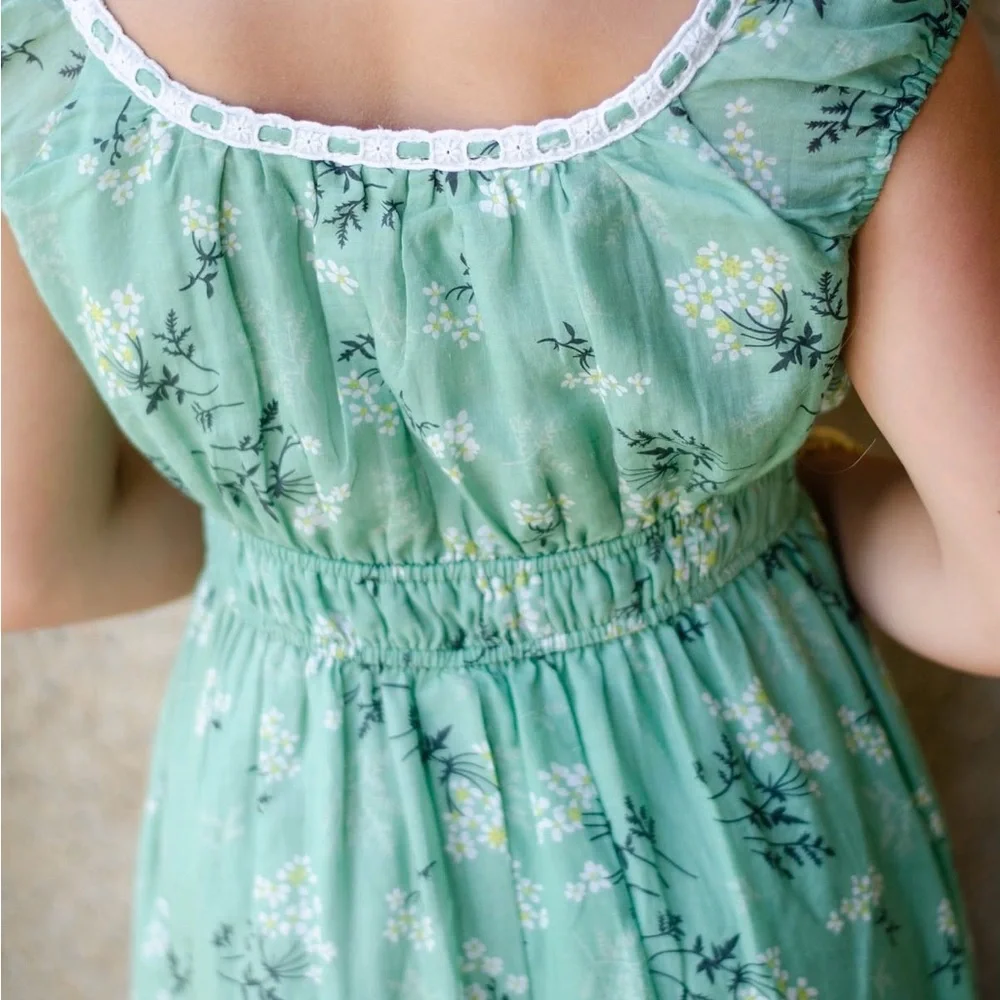 Avaire Boutique, In Loom, Mint Floral Midi Dress - Picture 5 of 11